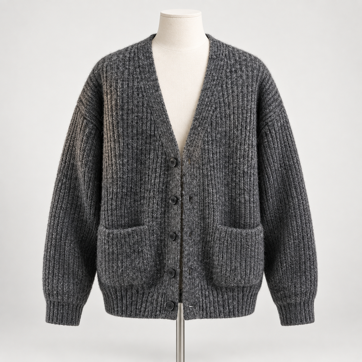 Relaxed V-Neck Cardigan