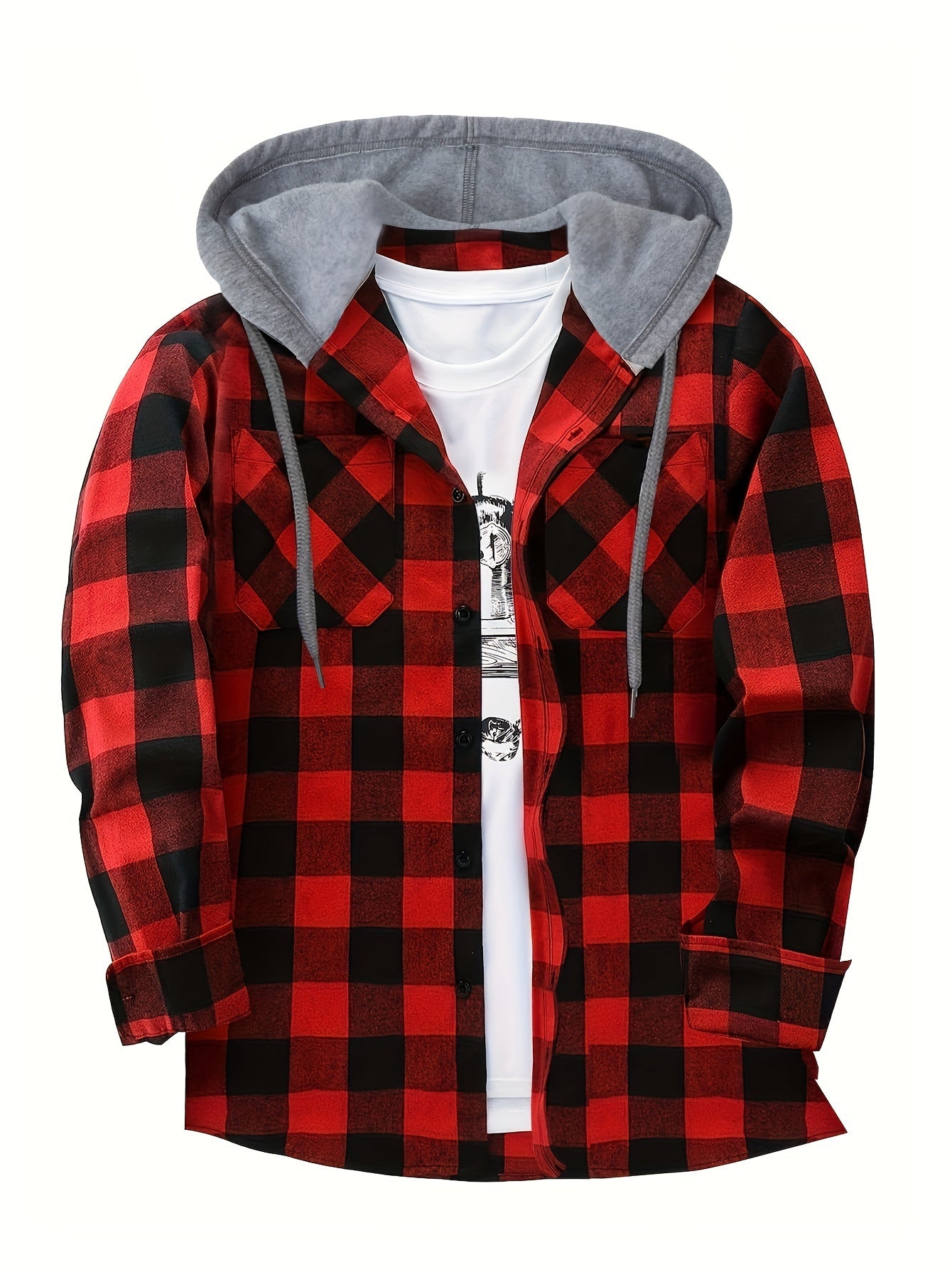 Fredrick | Hooded Flannel Shirt