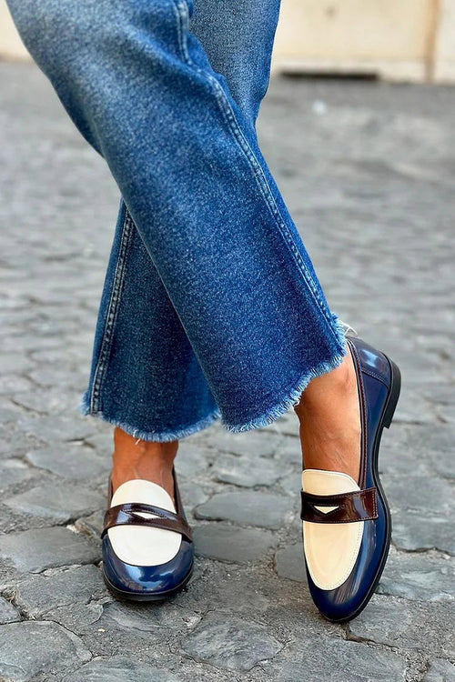 Ashlynn | Navy Blue Loafer