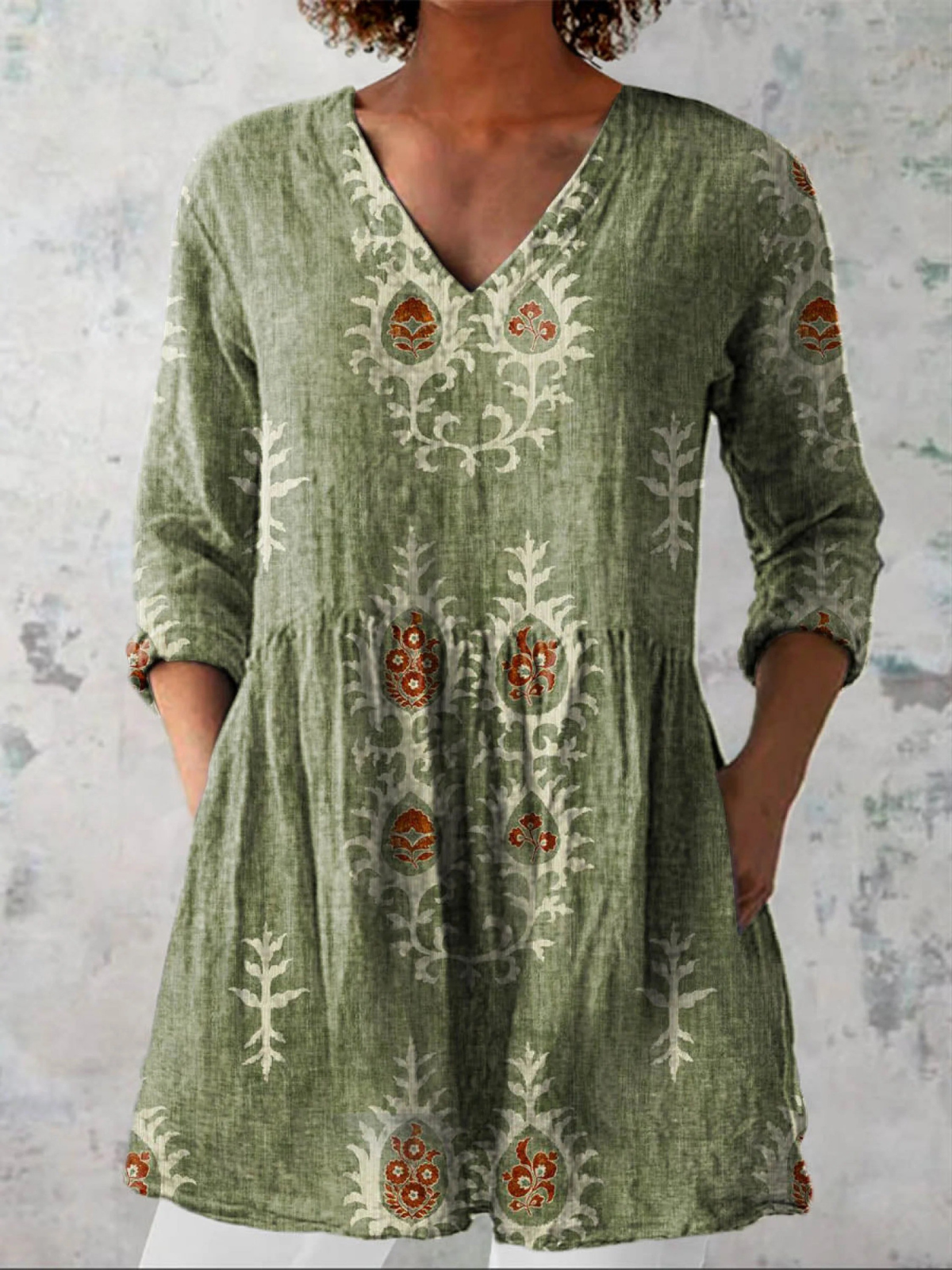 Carla | Relaxed V-neck Blouse