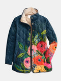 Lorynna | Vintage Floral Print Quilted Jacket