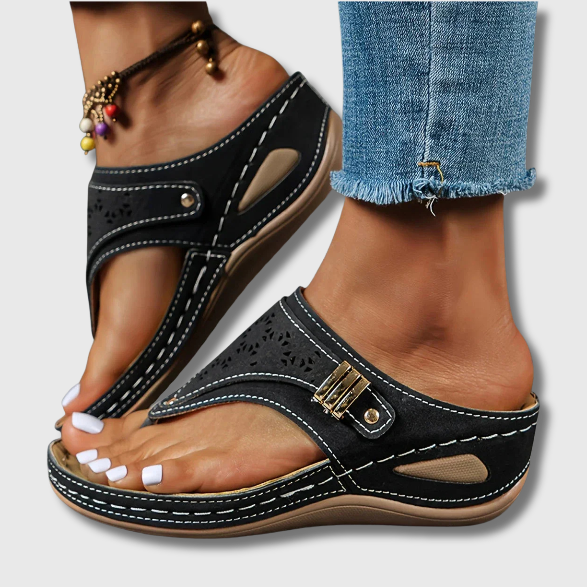 Rynara | Orthopedic Wedge Heel Sandal