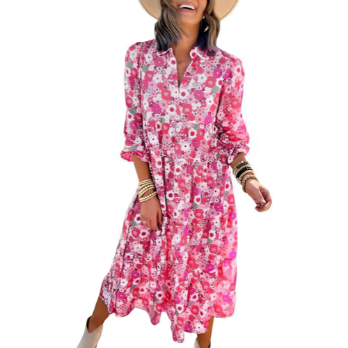 Carmel | Timeless Bohemian Relaxed Fit Midi Dress