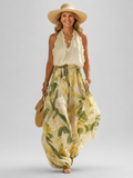 Elva | Elegant Lily Print Flowy Set