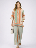 Bellmere | Elegant Asymmetrical Top & Wide-Leg Pants