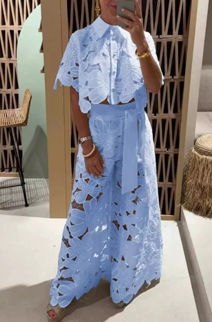Kristin | Elegant Breathable Summer Lace Set