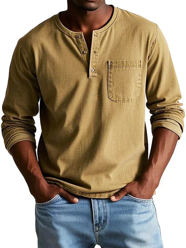 Victor | Casual Longsleeve Henley