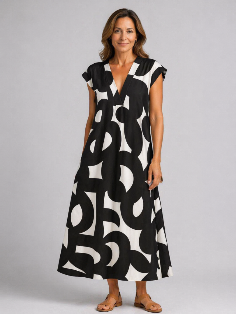 Valery | Flowing V-Neck Dress