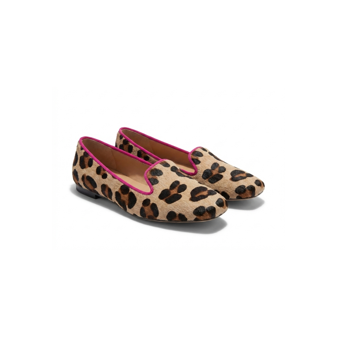 Estelle | Leopard Print Loafers