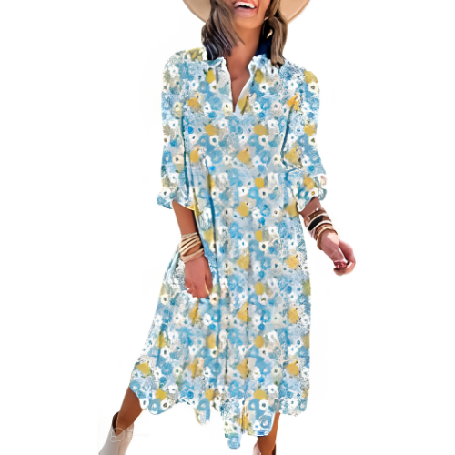 Carmel | Timeless Bohemian Relaxed Fit Midi Dress
