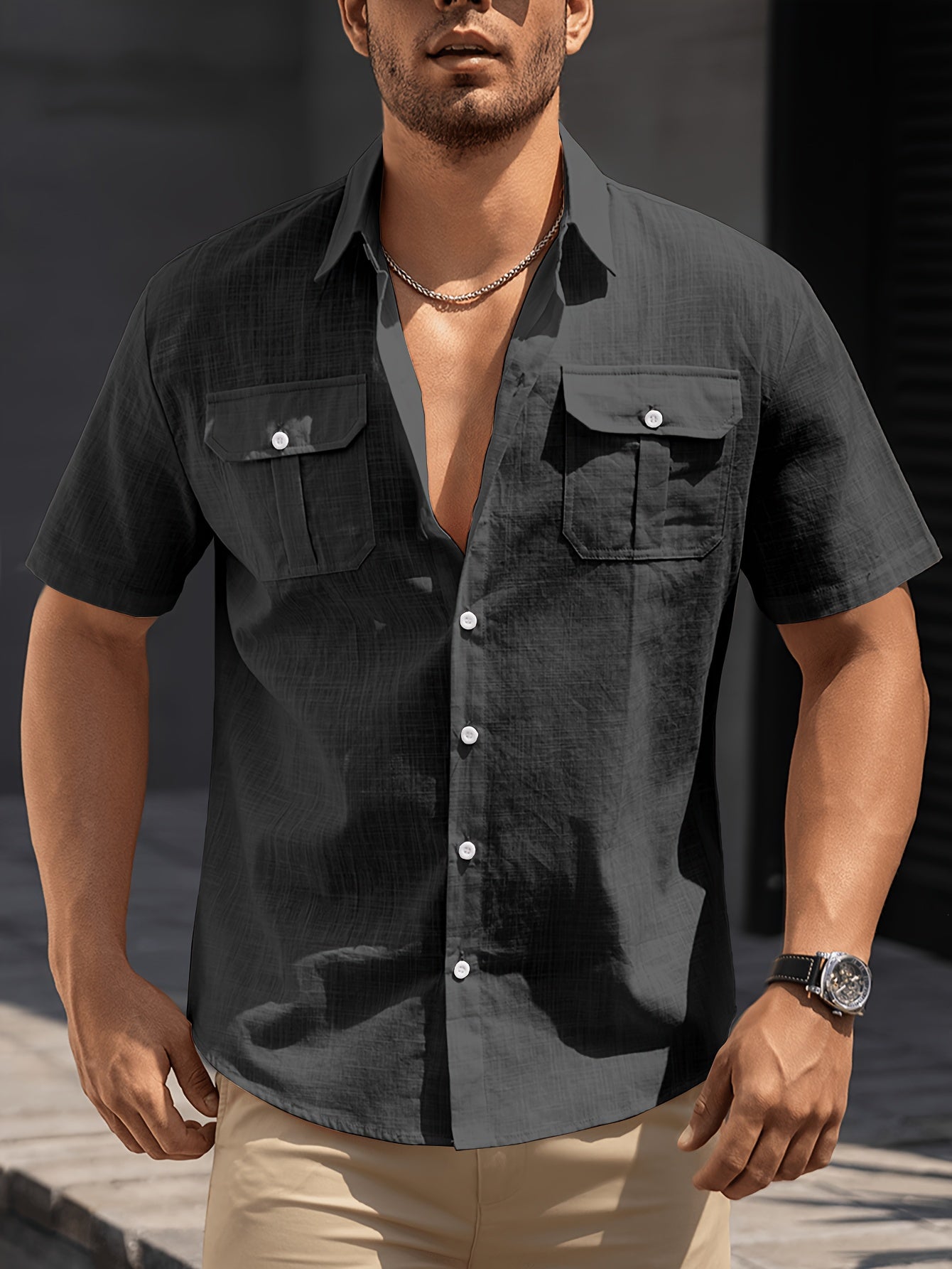 Alex - Casual Short-Sleeve Shirt