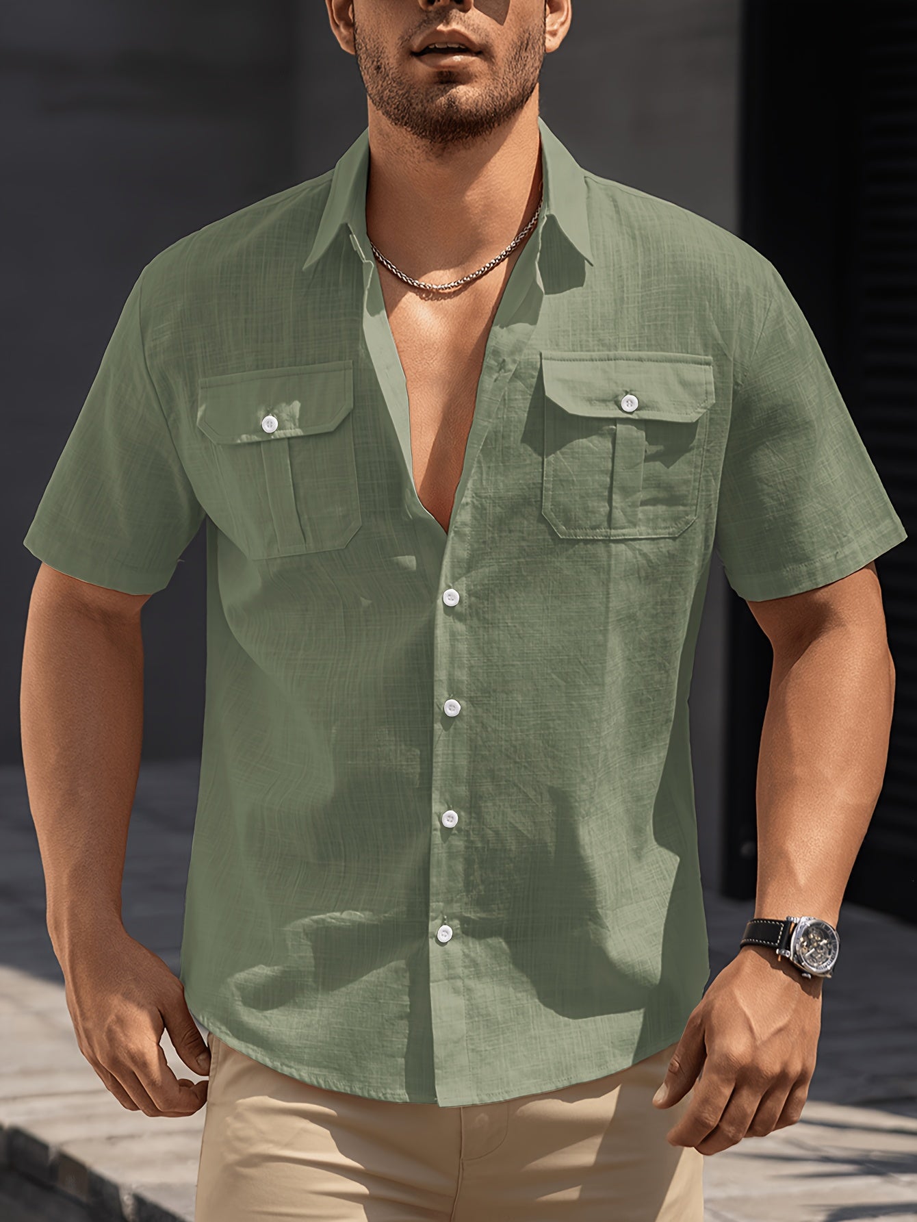 Alex - Casual Short-Sleeve Shirt