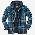 Morrison | Men's Hooded Flannel Jacket - Padded