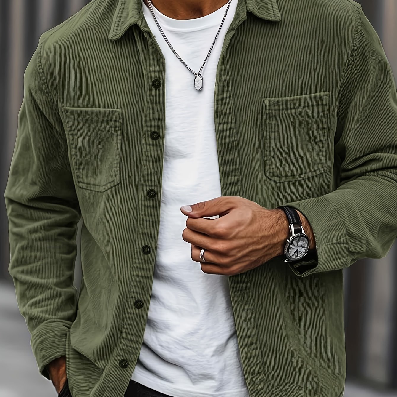 Bryce | Ribbed Textured Overshirt