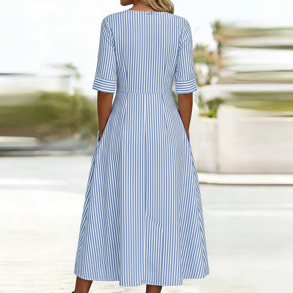 Gertie | Classic Timeless Button-Down Midi Dress