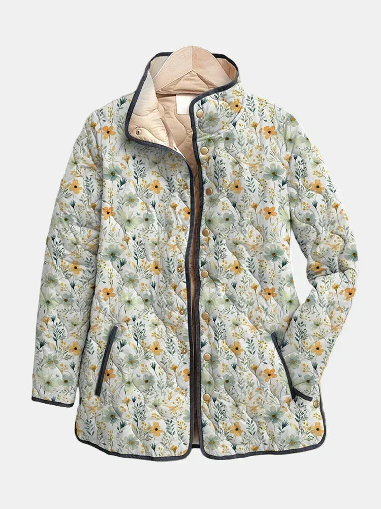 Vaeven | Delightful Floral-Printed Quilted Jacket