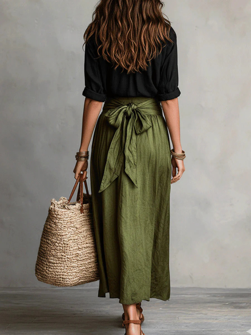 Prudence | Bohemian Chic Wrap Skirt & Blouse Set