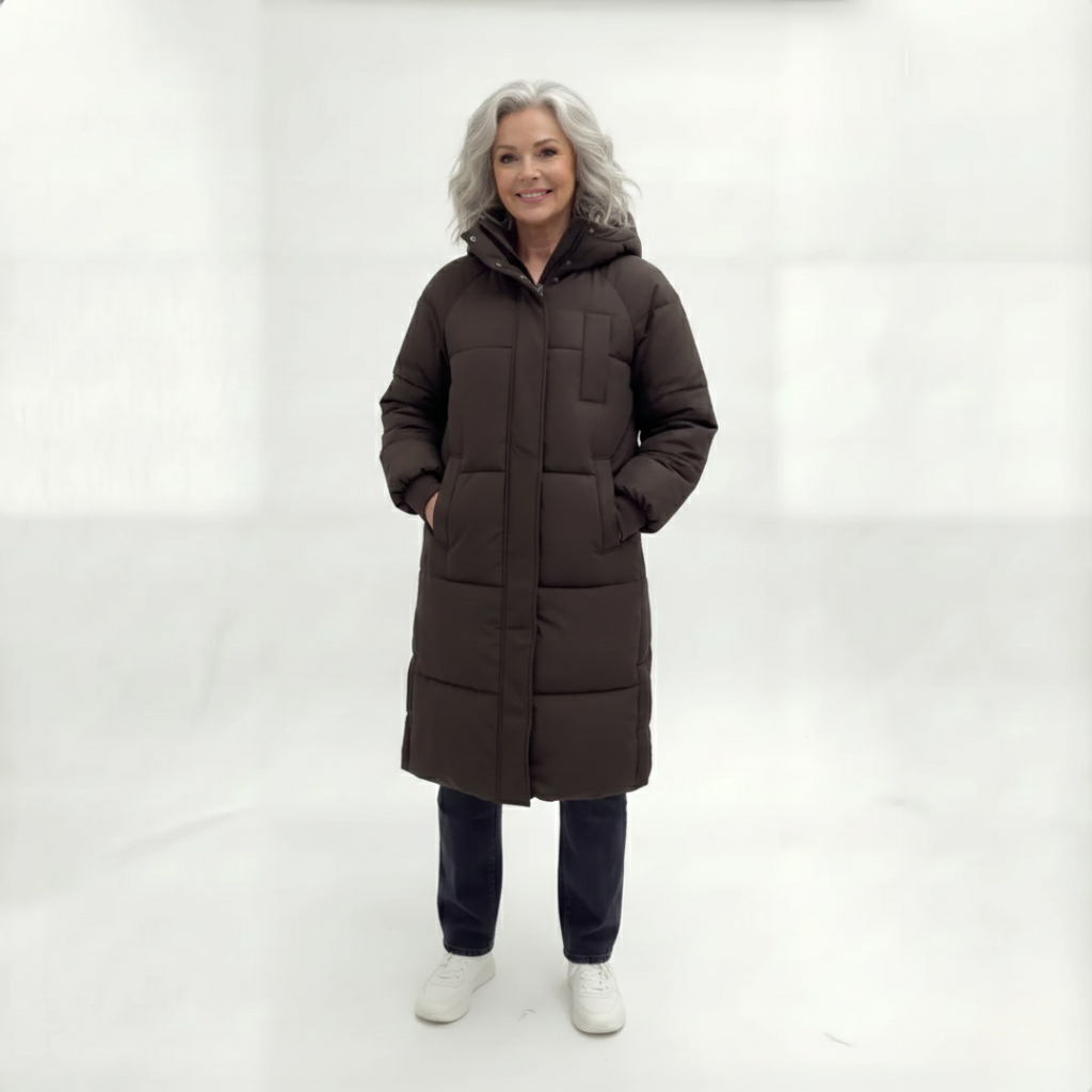 Lara - Classic Hooded Long Puffer Jacket