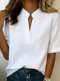 Angela | Chic V-Neck Blouse