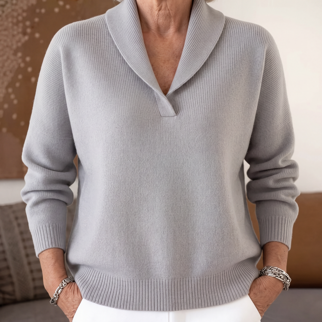 Clarissa | The Forgiving-Fit V-Neck Jumper