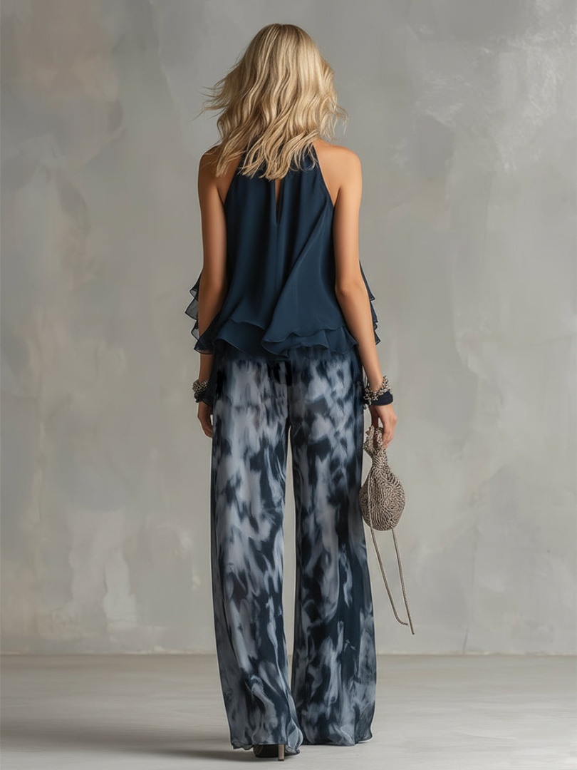 Elainee | Statement Halter Top Matching Set