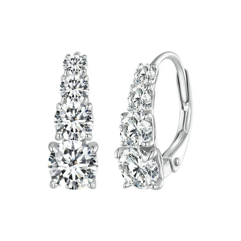 Carol four stone earrings