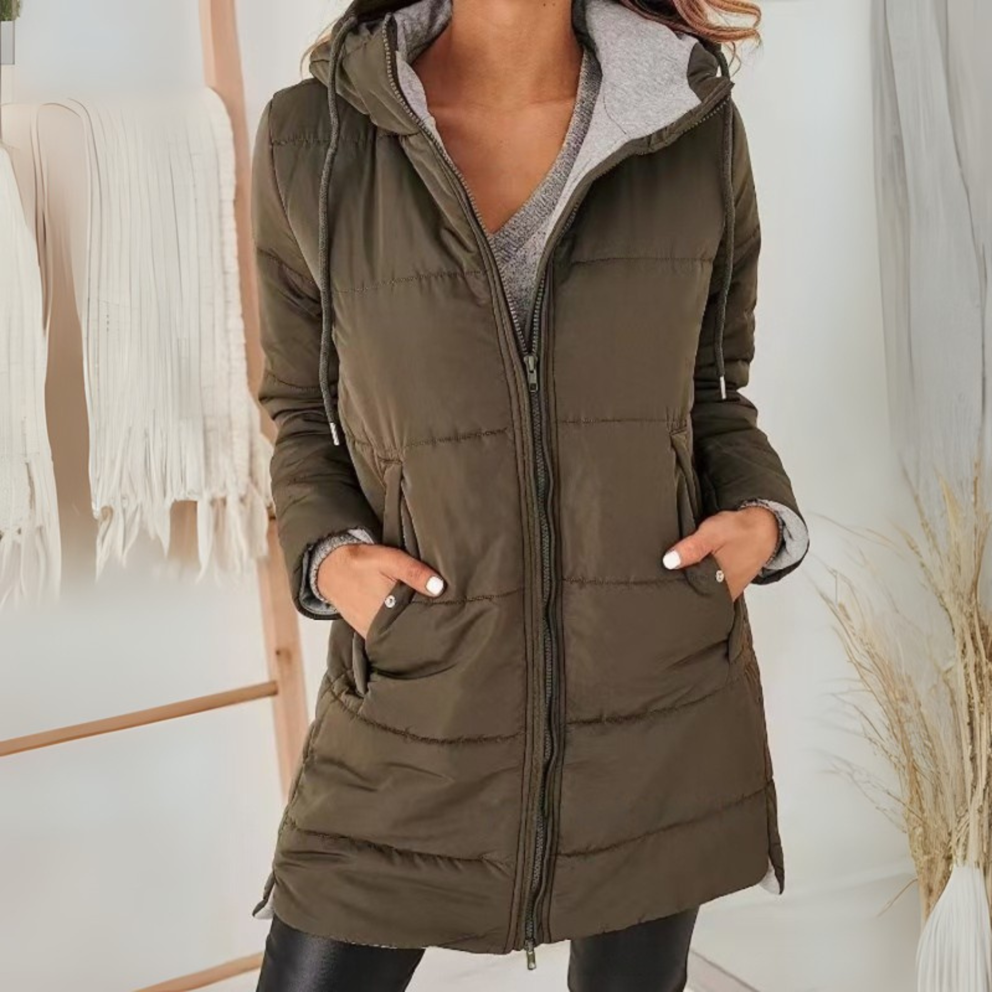 Eula - Casual Hooded Puffer Down Jacket