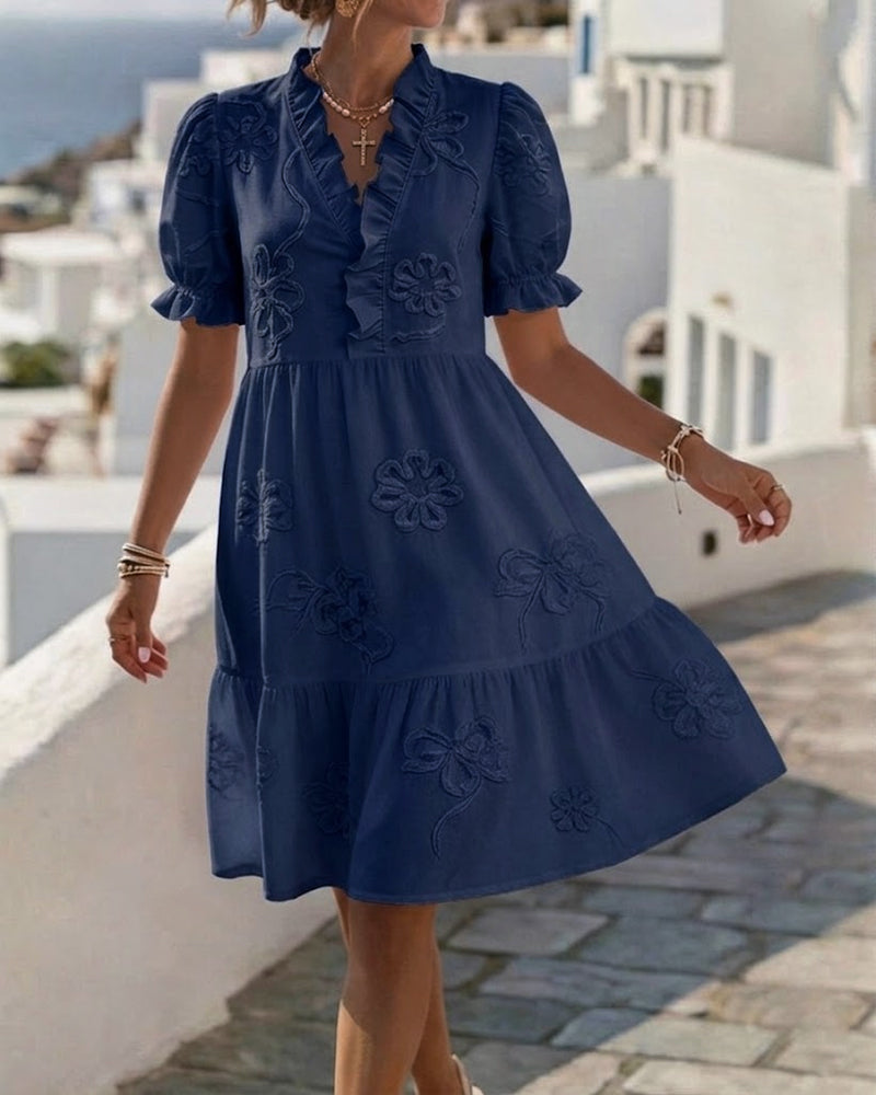 Sophie | Ruffle Midi Dress