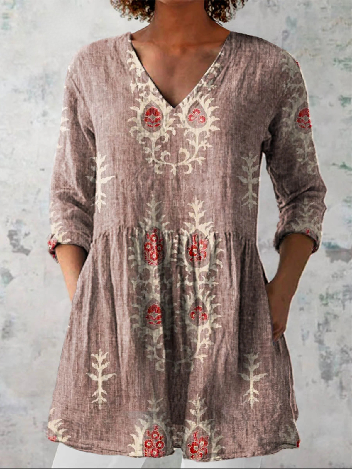 Carla | Relaxed V-neck Blouse