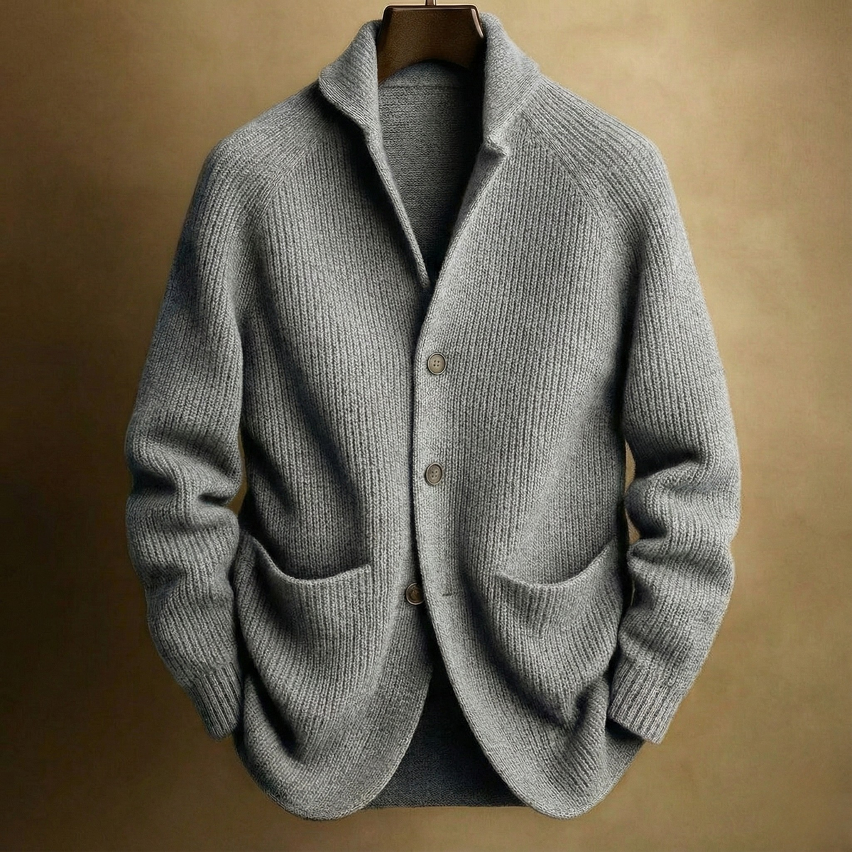 Silvoro - Ribbed Cardigan For Men
