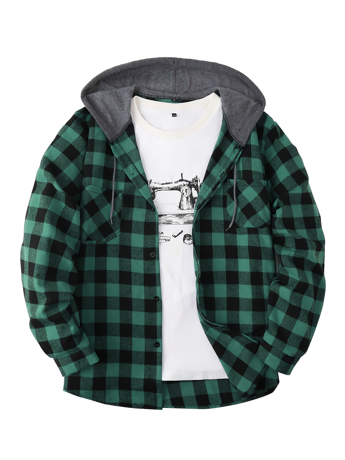 Fredrick | Hooded Flannel Shirt