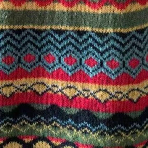 Azalea | Winter Sweater with Nordic Shoulder Pattern