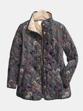Salira | Vintage Floral Print Quilted Jacket