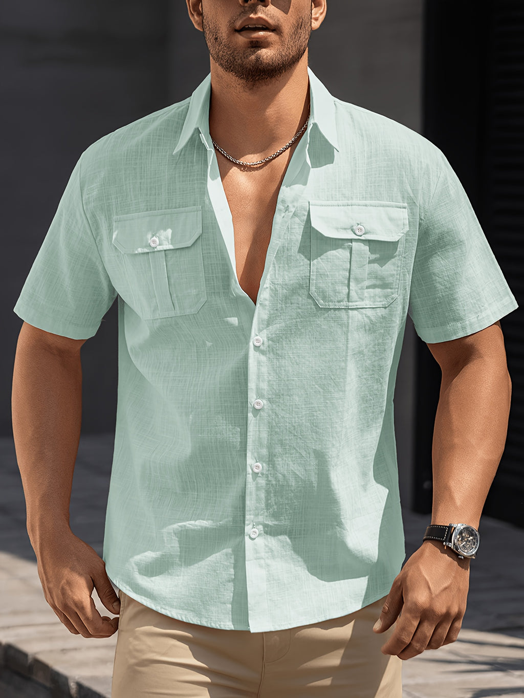 Alex - Casual Short-Sleeve Shirt