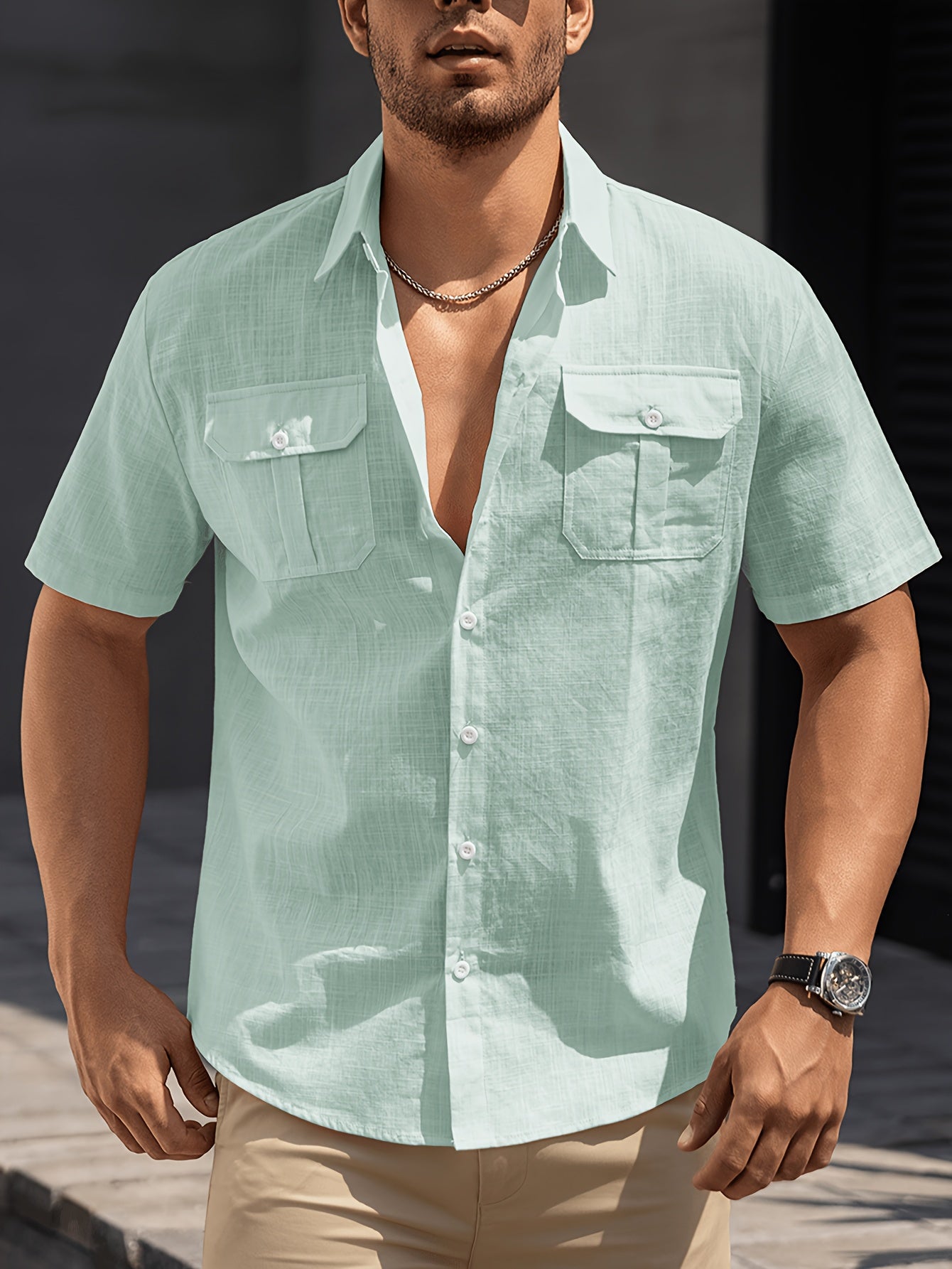 Alex - Casual Short-Sleeve Shirt