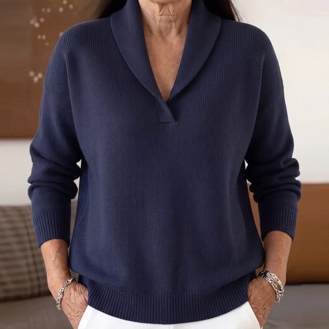 Clarissa | The Forgiving-Fit V-Neck Jumper
