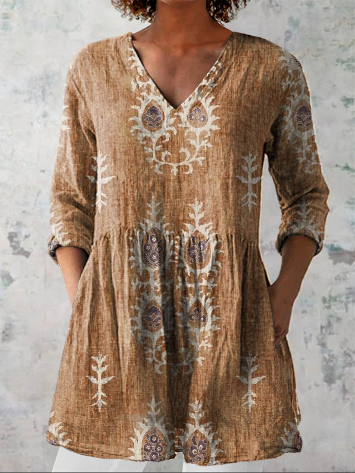 Carla | Relaxed V-neck Blouse