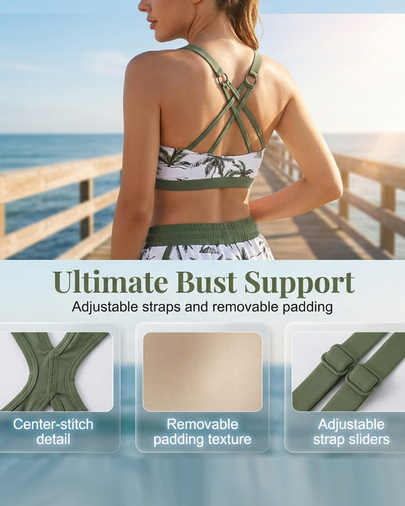 Mauren | Three-Piece Bikini & Cover-Up Set