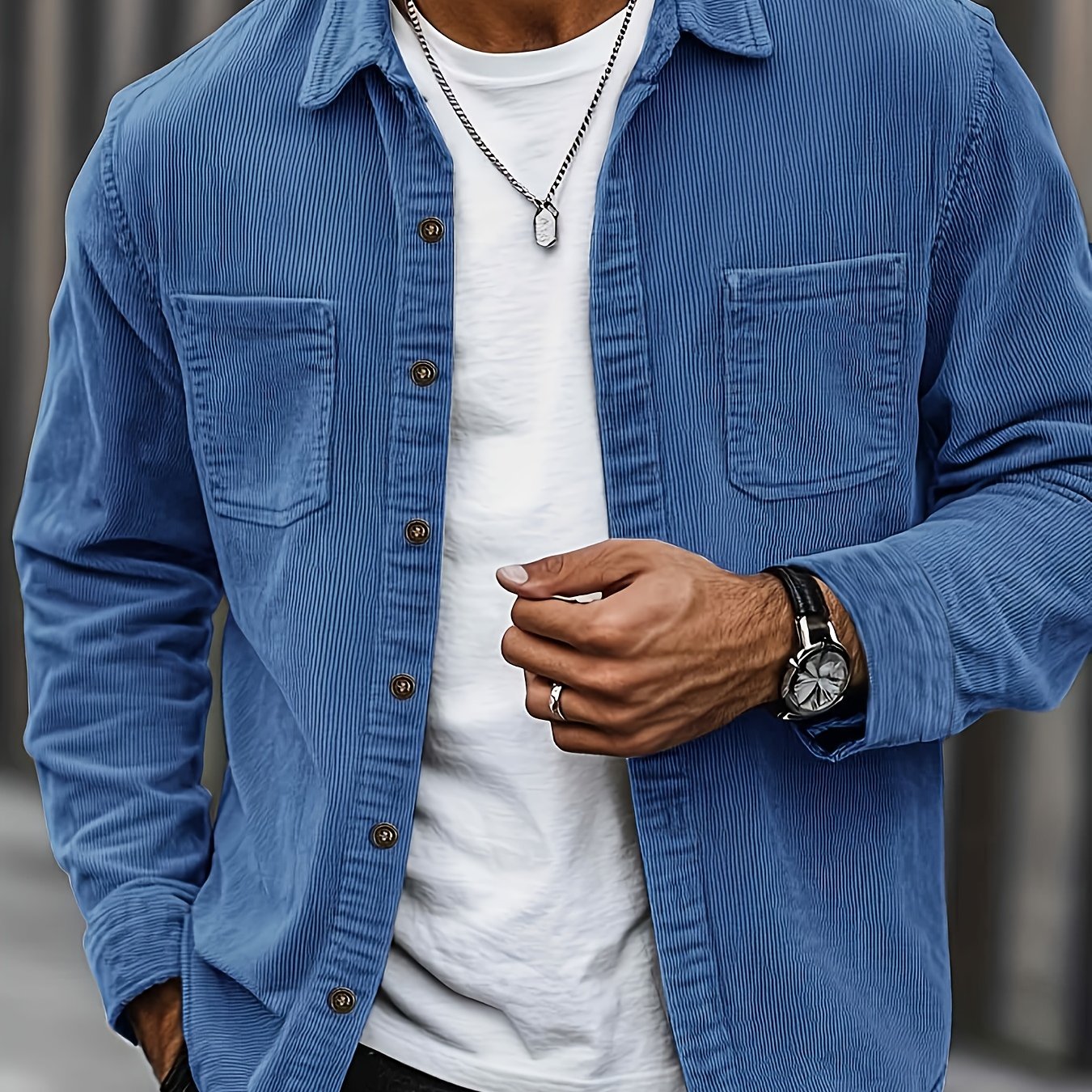 Bryce | Ribbed Textured Overshirt