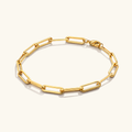 Eloise Gold Paperclip Bracelet