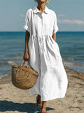 Mandy | Elegant Collared Maxi Dress