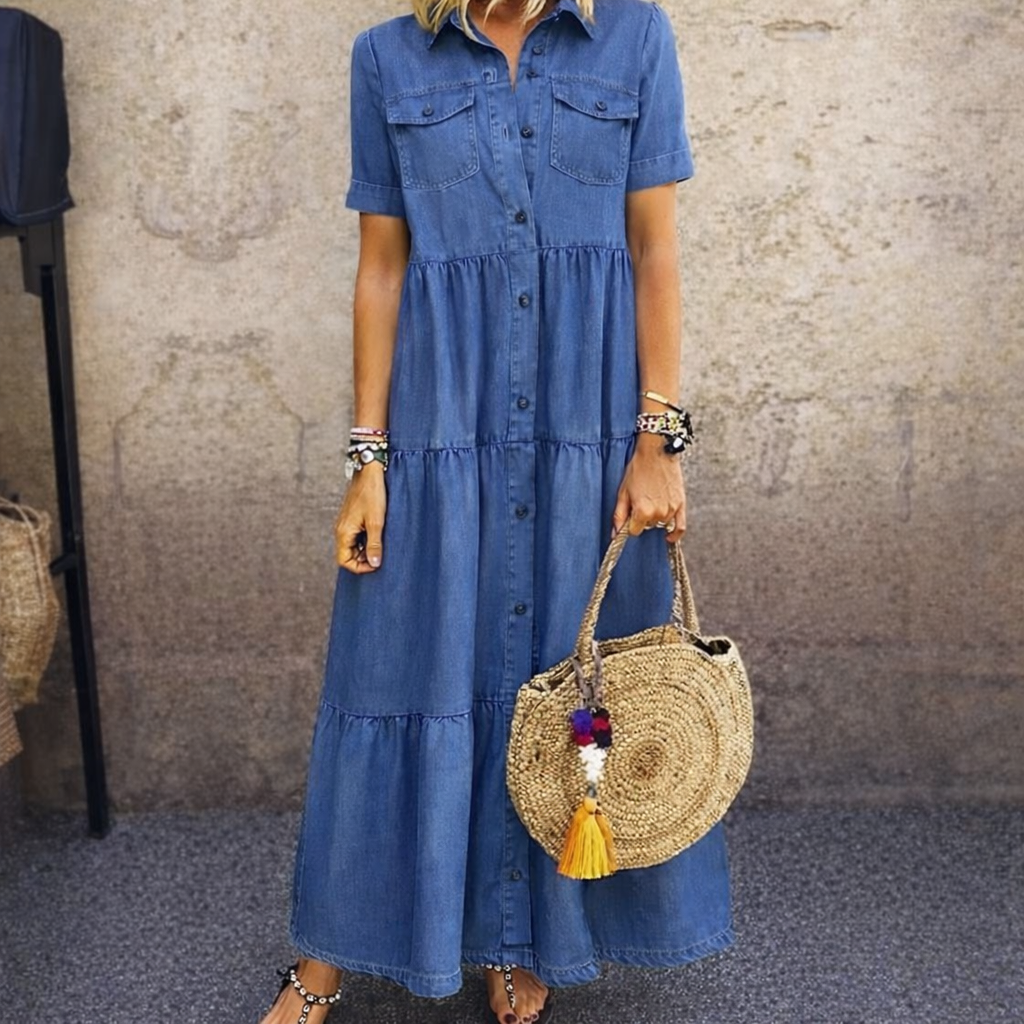 Maya | Cotton BUTTON-FRONT DRESS