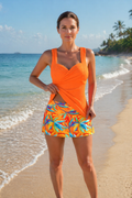 Abigail | Stylish Tankini with Tropical Skirt