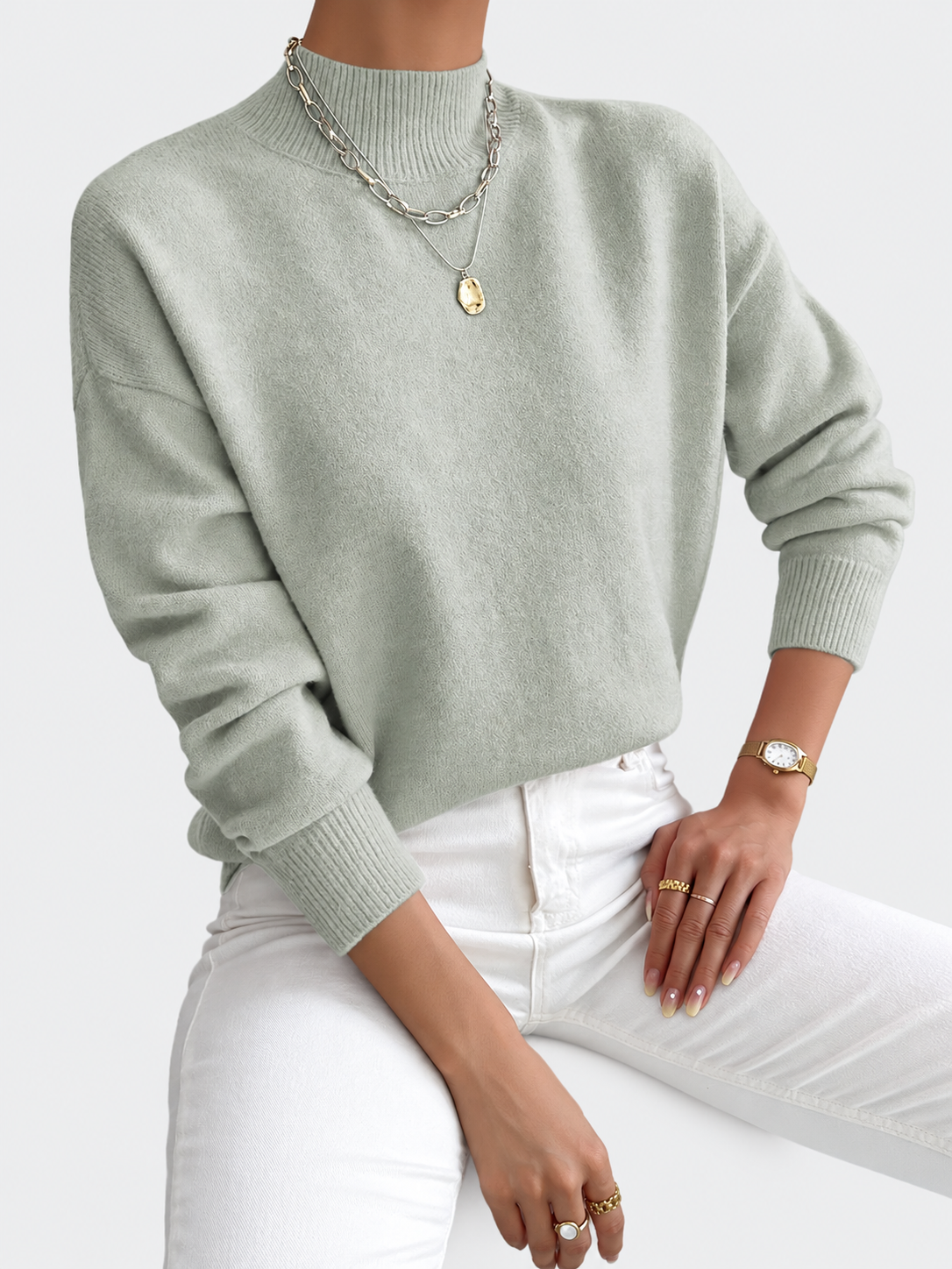 Claire | Mid-Turtleneck Sweater