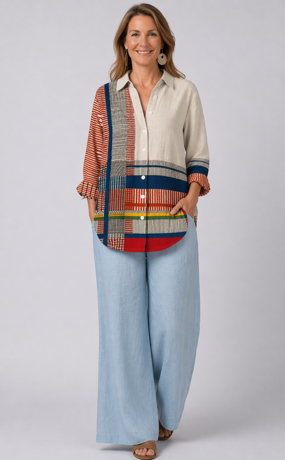 Quendra | Artistic Pattern Blouse