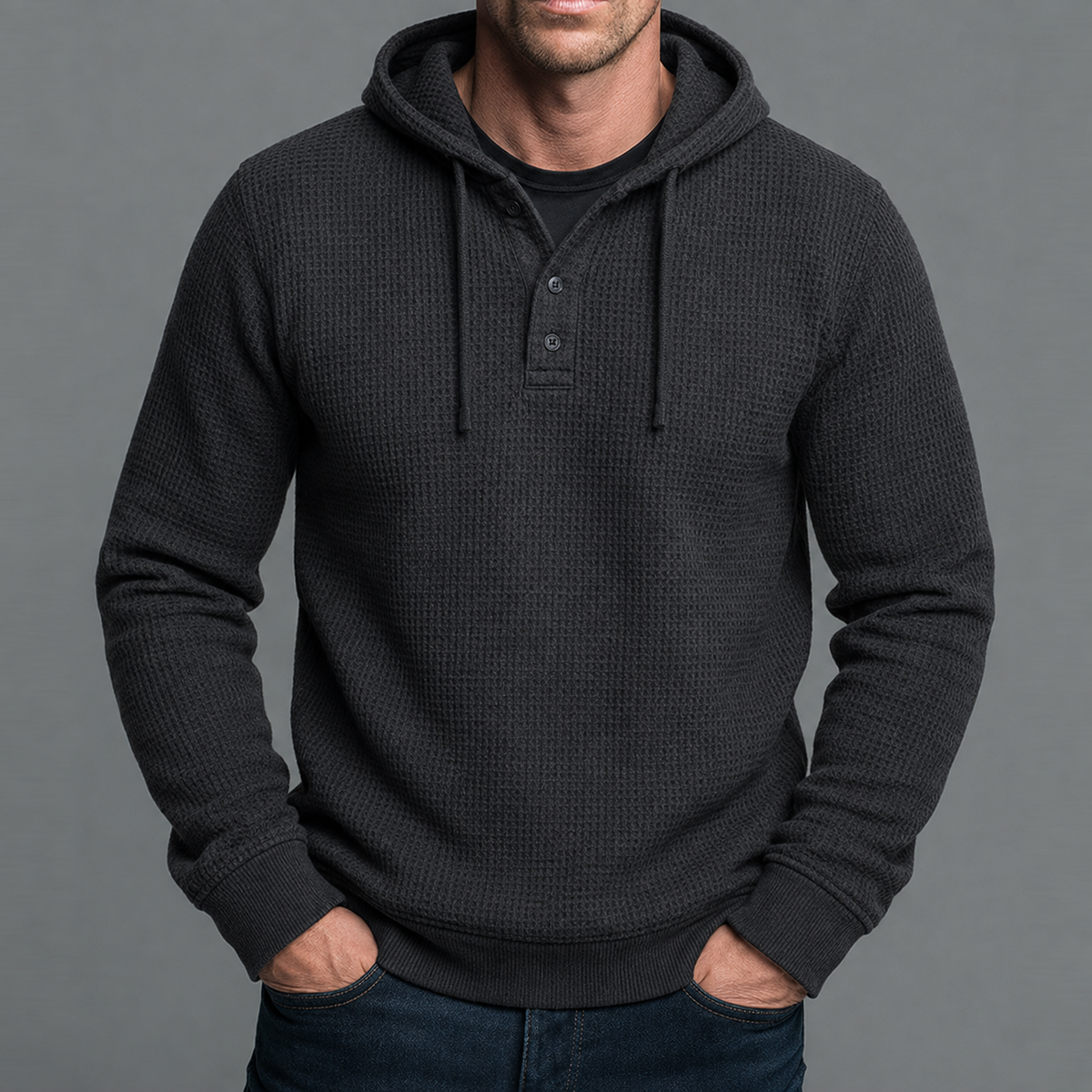 Carter | Waffle Hoodie
