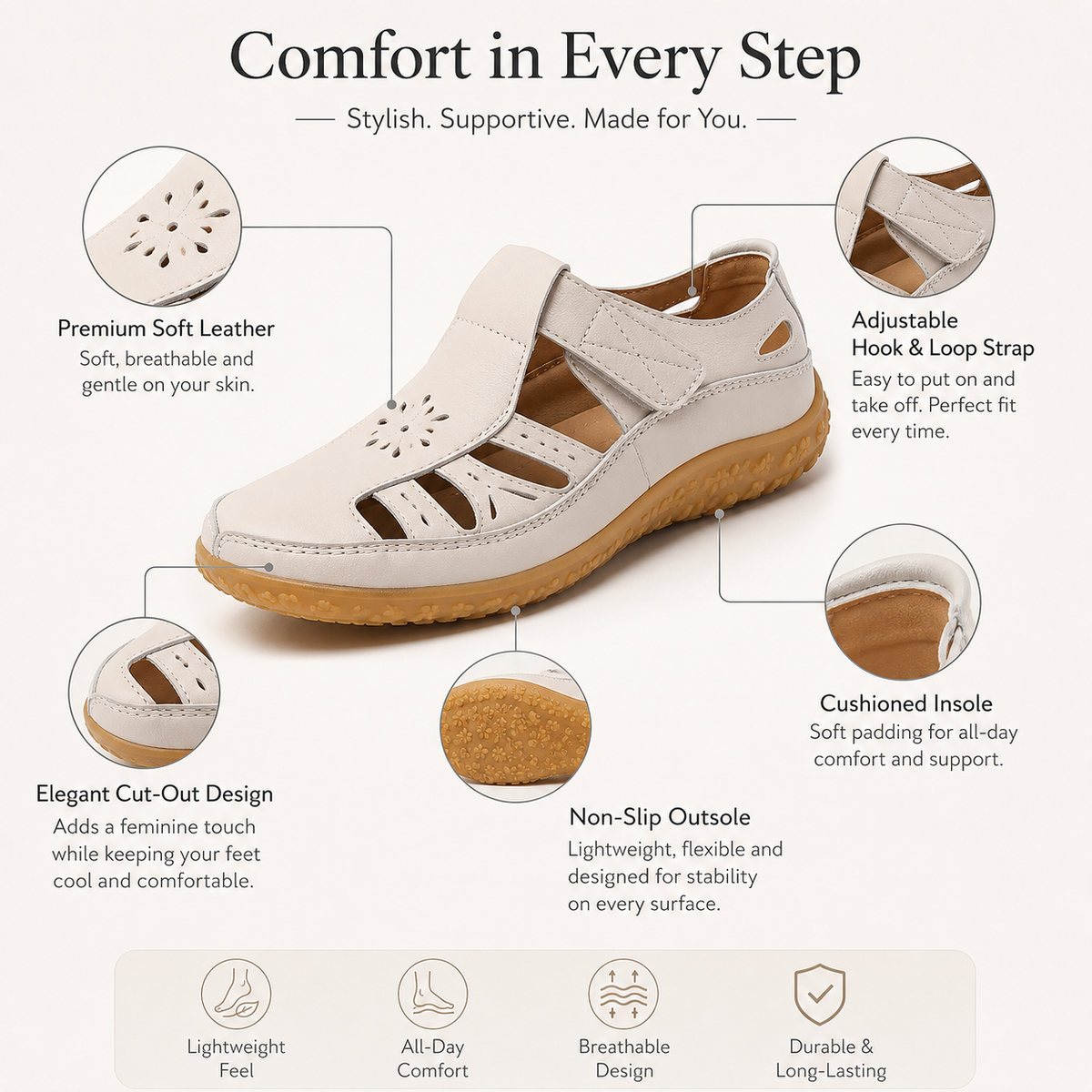 Avery | Orthopaedic Comfort Sandals