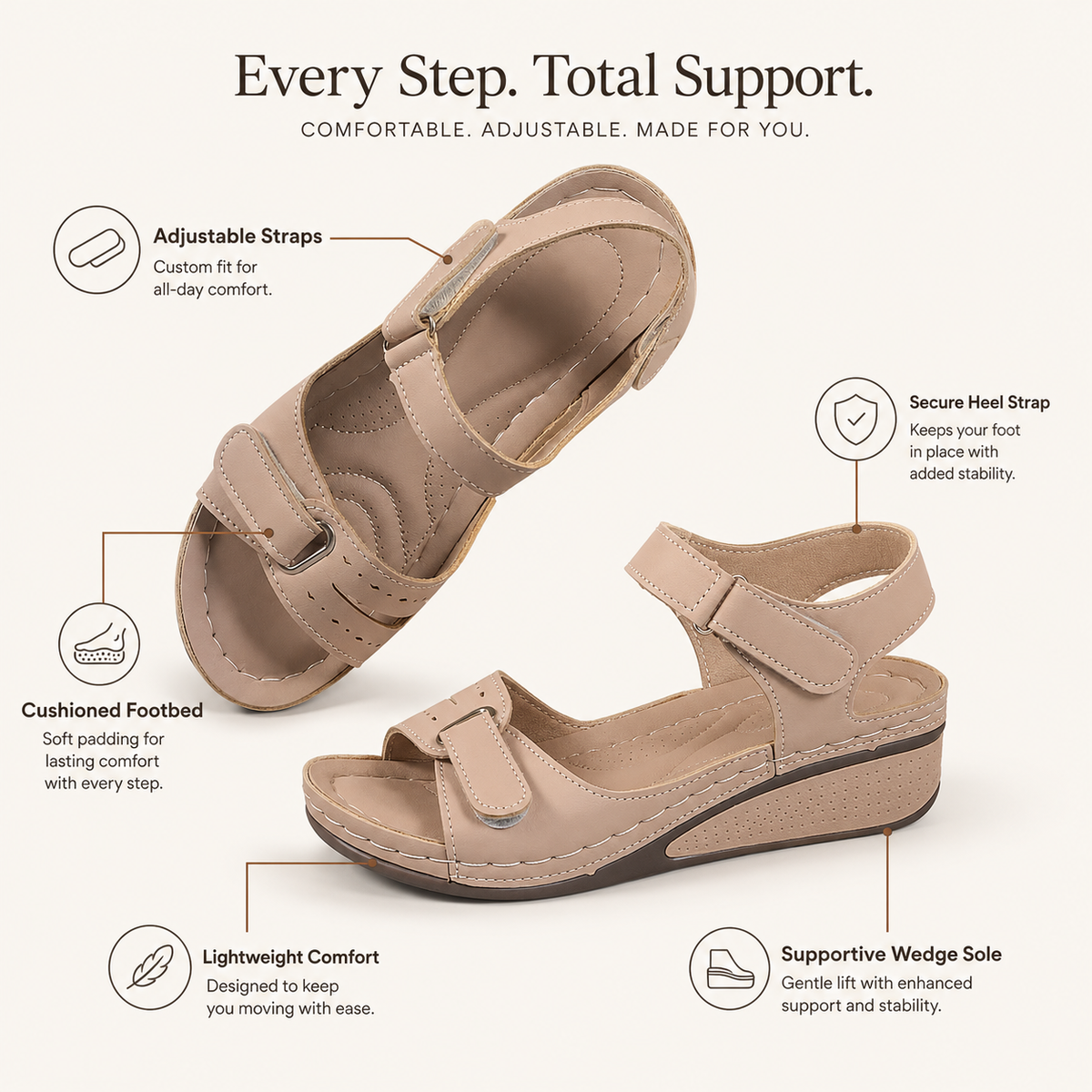 Elisa | Lightweight Orthopedic Sandals