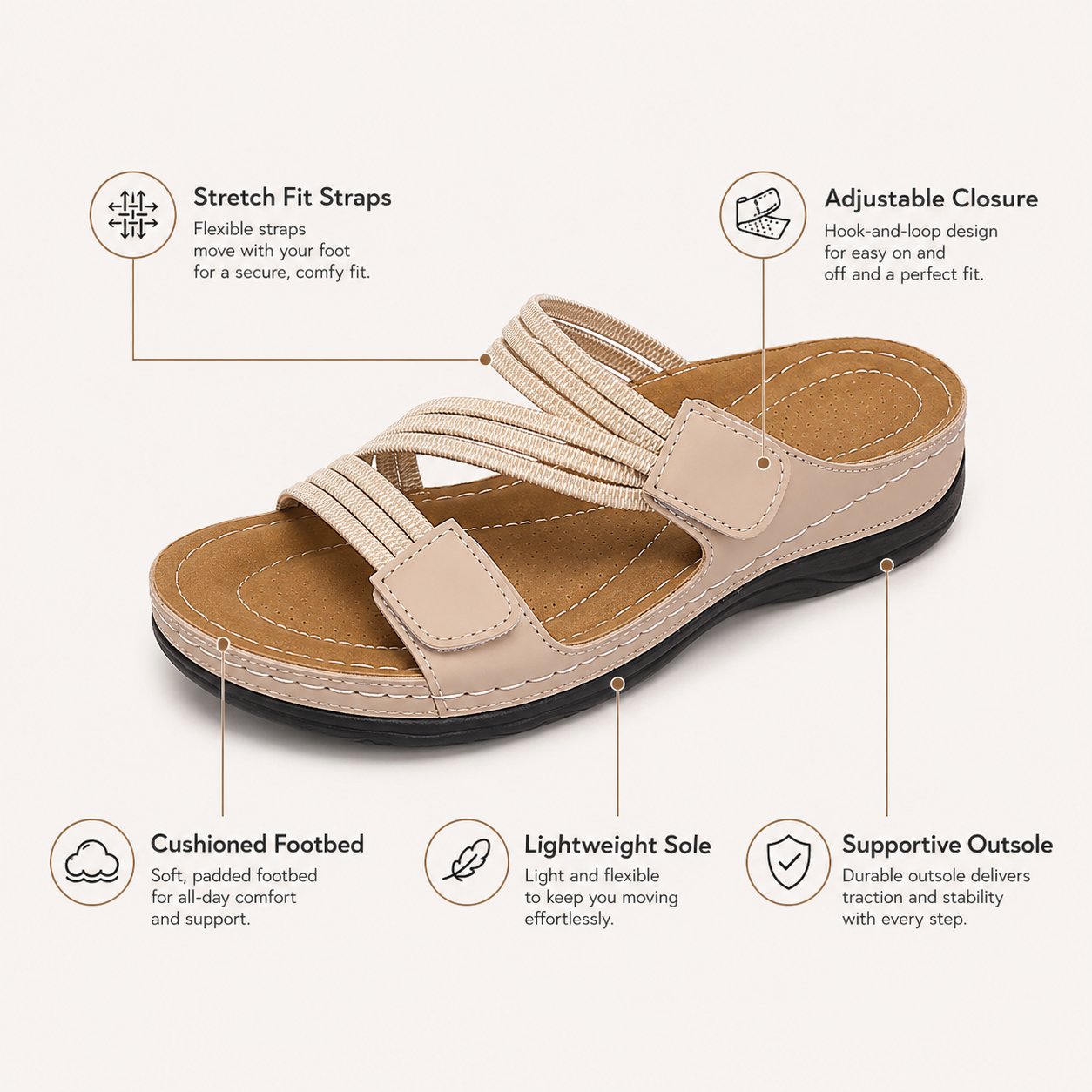 Esther | Orthopaedic Comfort Sandals