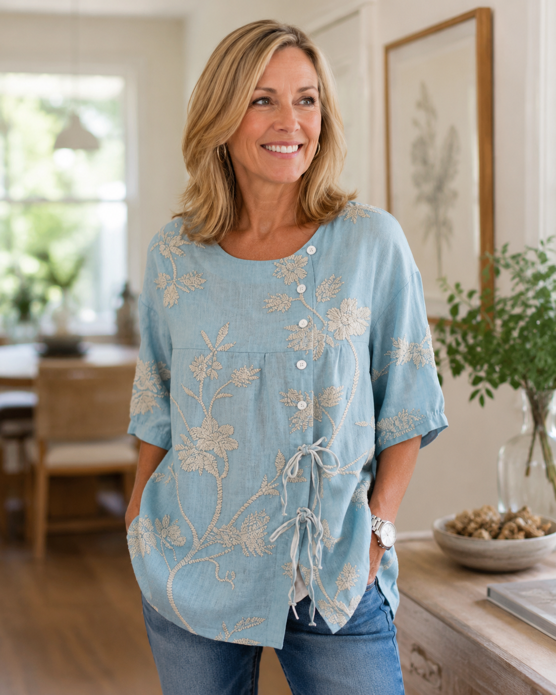 Stella | Elegant Floral Blouse